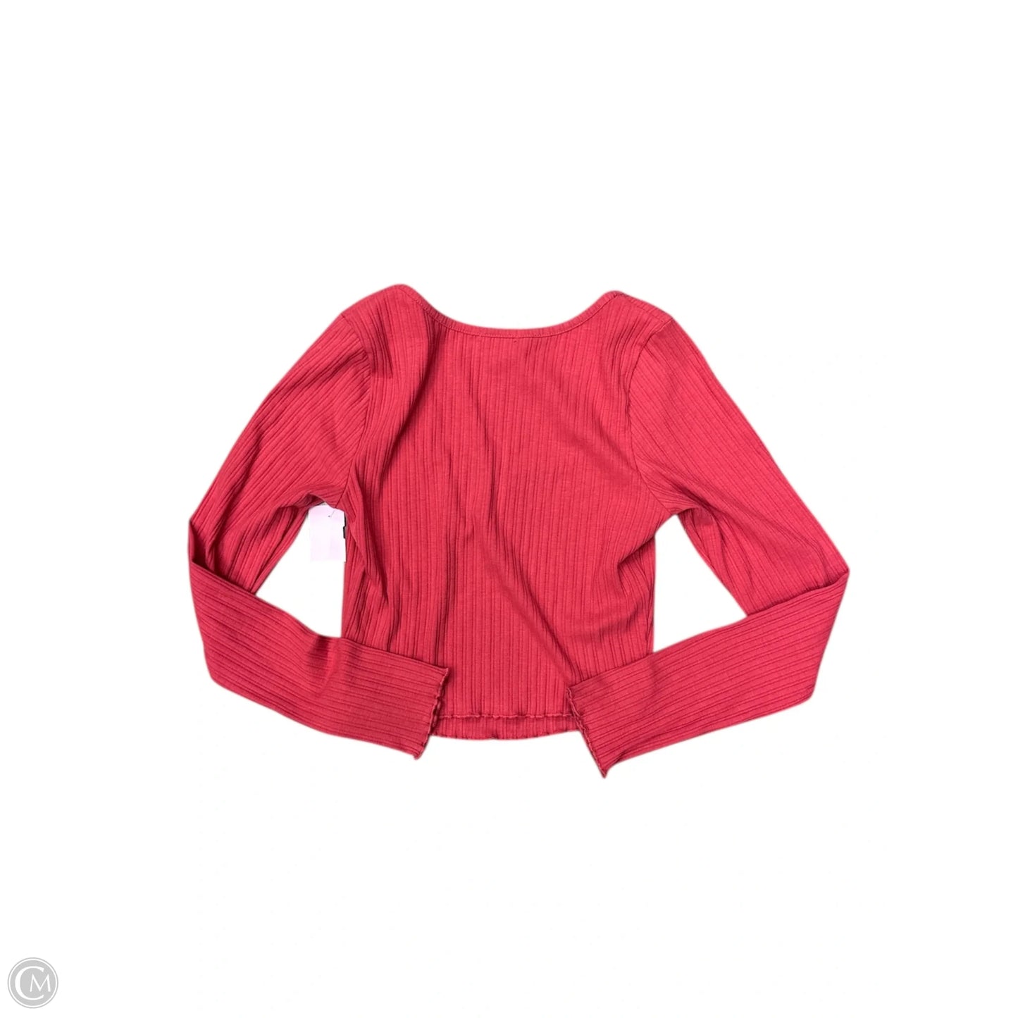 Top Long Sleeve By Bozzolo In Red, Size: M