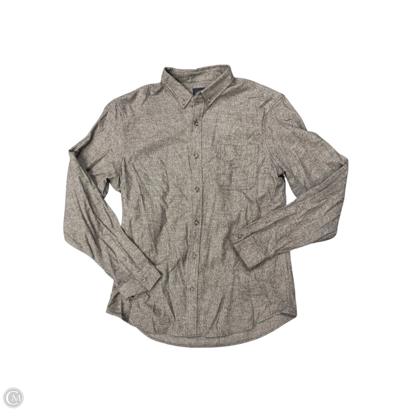 Top Long Sleeve By 14th And Union In Brown, Size: L