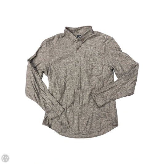 Top Long Sleeve By 14th And Union In Brown, Size: L