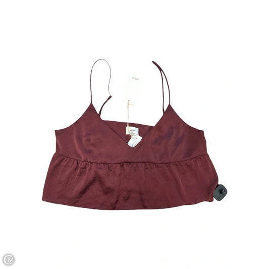 Top Sleeveless By Wilfred In Maroon, Size: M