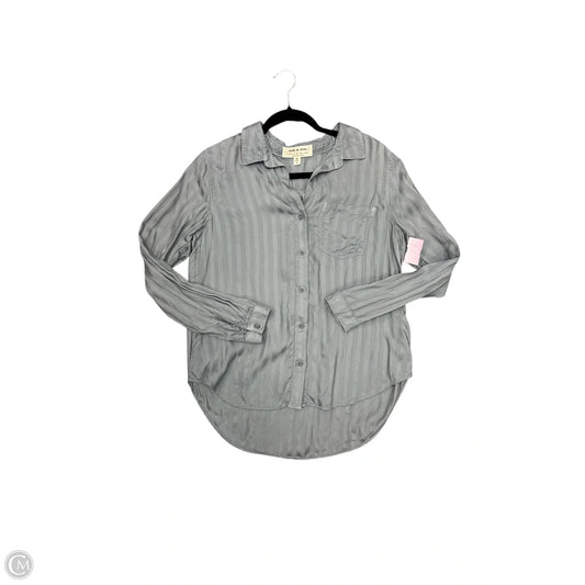 Top Long Sleeve By Cloth & Stone In Grey, Size: M