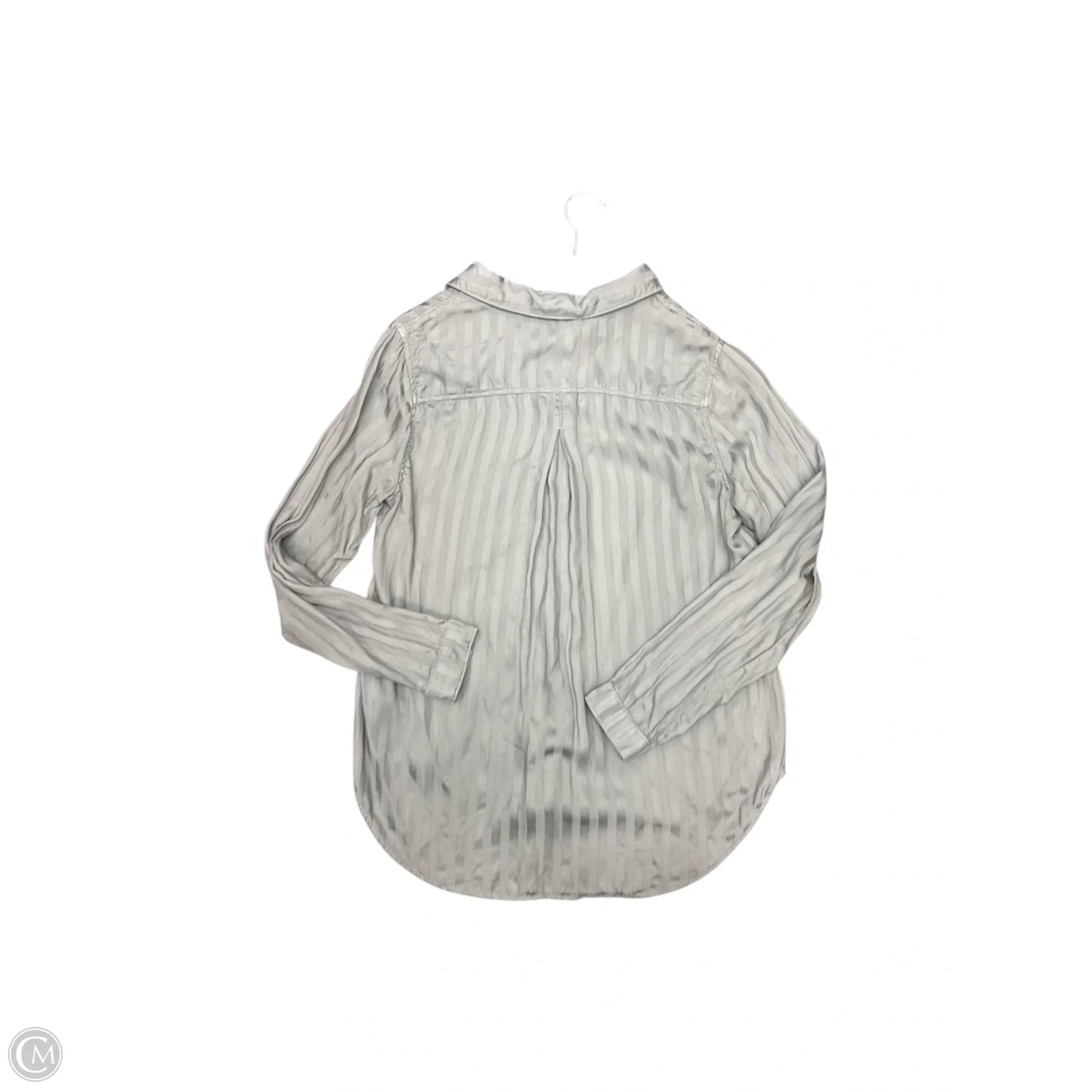 Top Long Sleeve By Cloth & Stone In Grey, Size: M