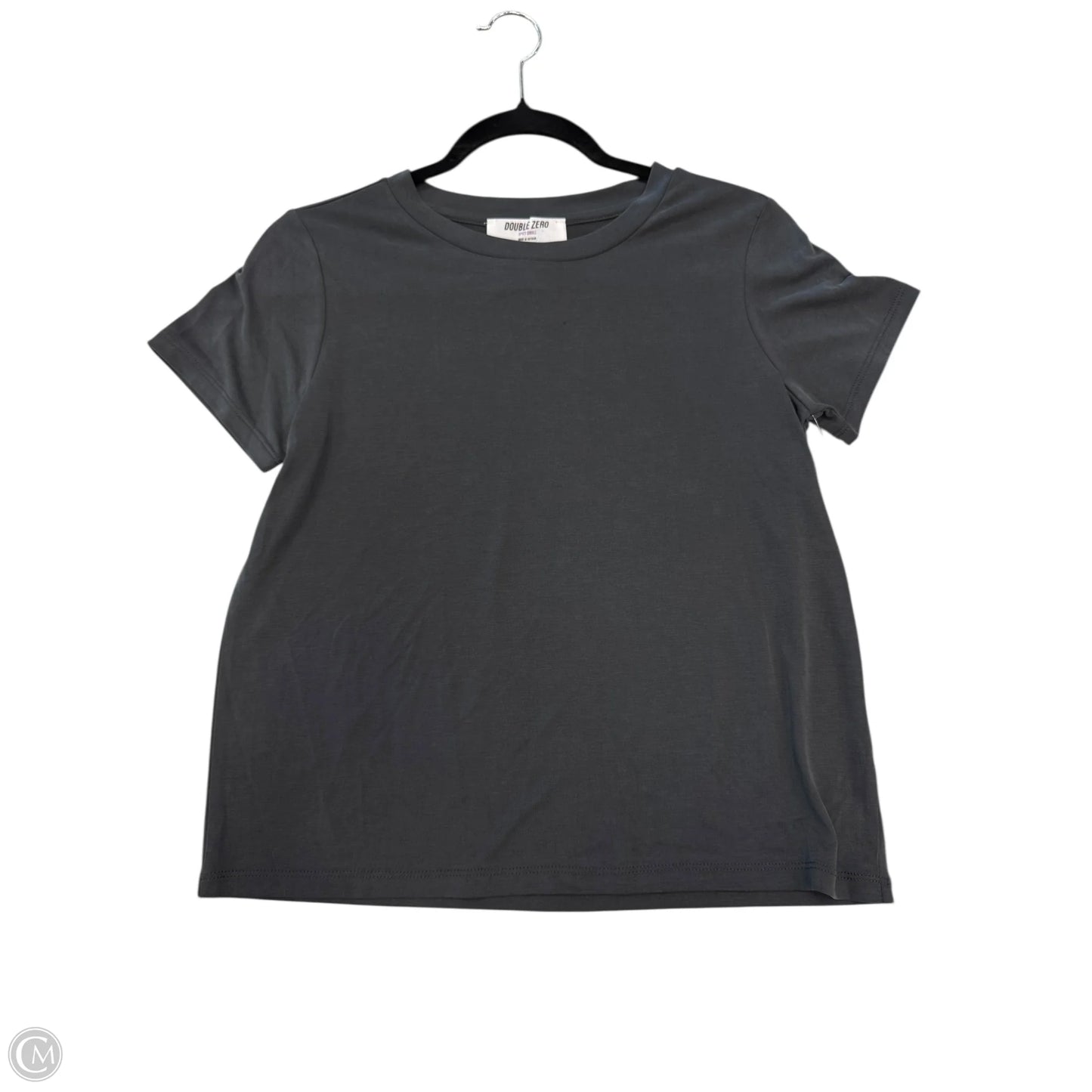 Top Short Sleeve By Double Zero In Grey, Size: S