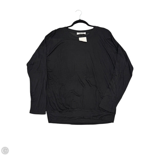Top Long Sleeve By Double Zero In Black, Size: M
