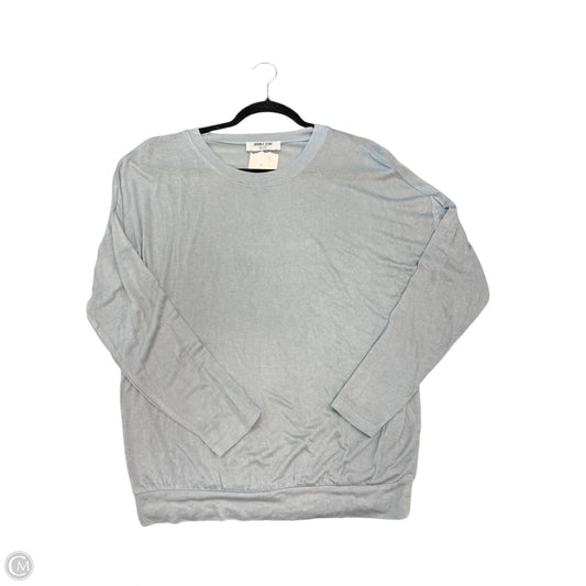 Top Long Sleeve By Double Zero In Blue, Size: M