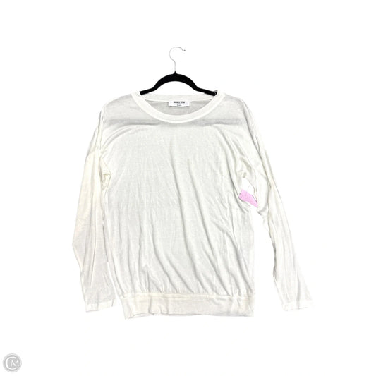 Top Long Sleeve By Double Zero In White, Size: S