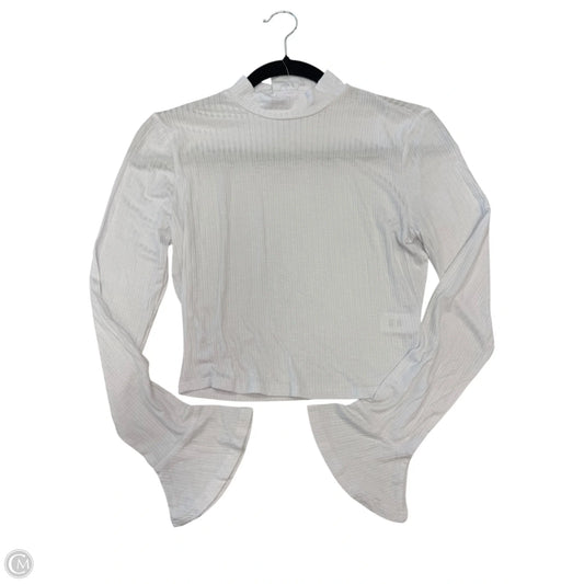 Top Long Sleeve By Clothes Mentor In White, Size: S