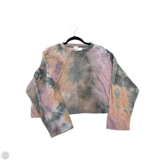 Top Long Sleeve By By Together In Tie Dye Print, Size: M