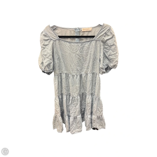 Dress Casual Short By Leela & Lavender In Blue, Size: L