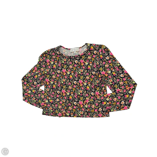 Top Long Sleeve By Wayf In Floral Print, Size: M