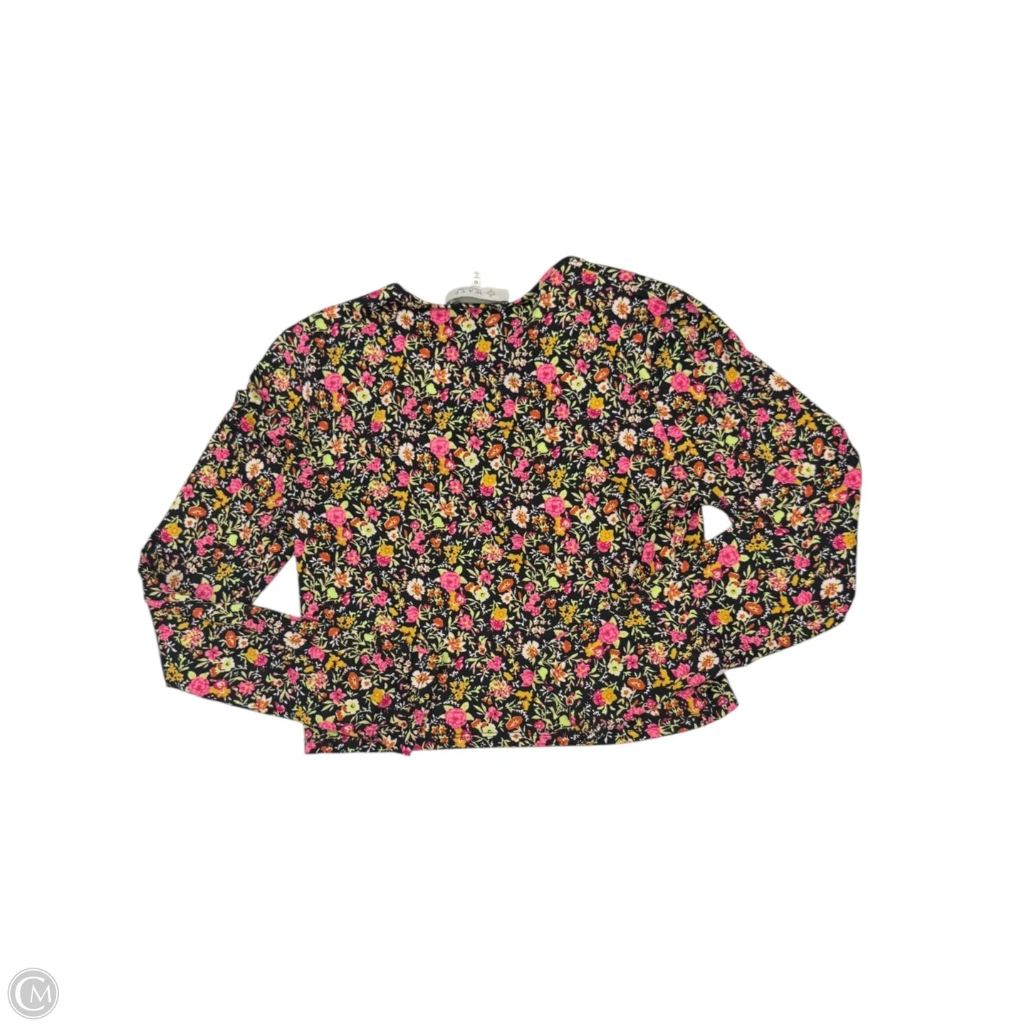 Top Long Sleeve By Wayf In Floral Print, Size: M