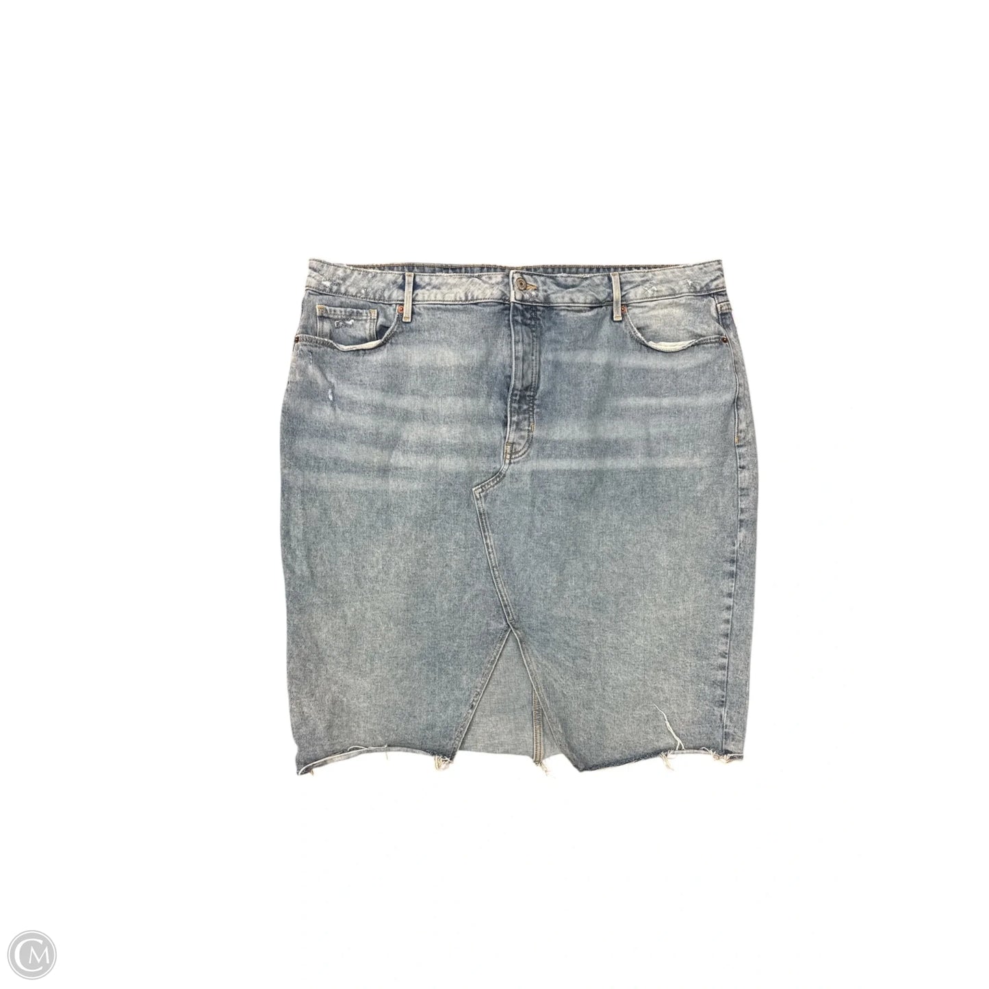 Skirt Midi By Old Navy In Blue Denim, Size: 22