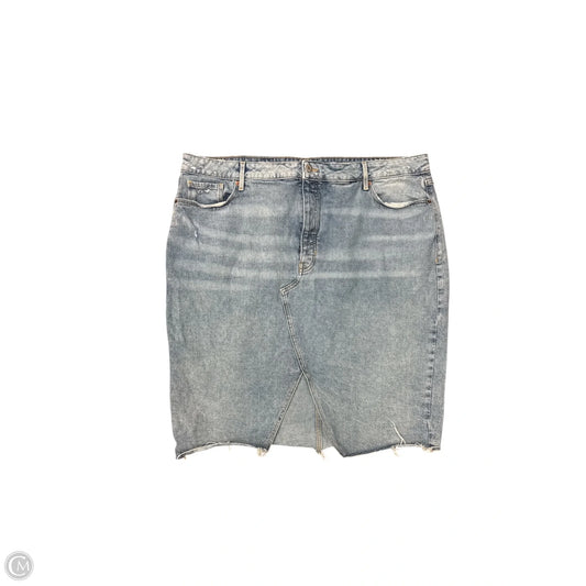 Skirt Midi By Old Navy In Blue Denim, Size: 22
