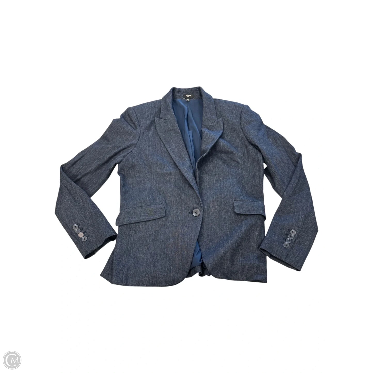 Blazer By Express In Blue Denim, Size: M