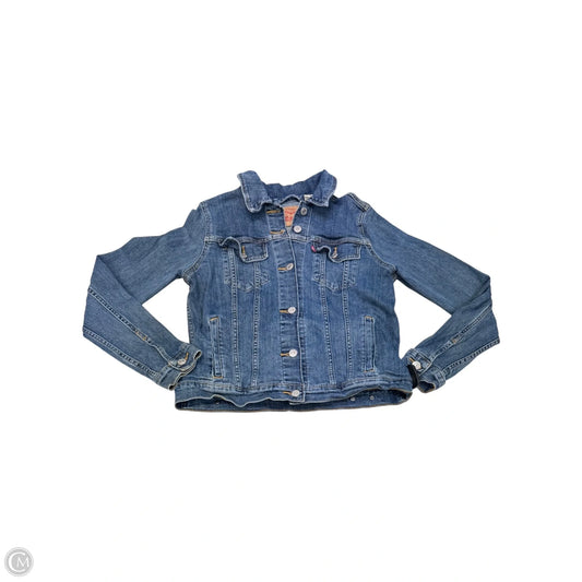 Jacket Denim By Levis In Blue Denim, Size: L