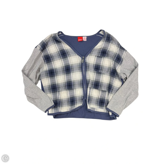 Top Long Sleeve By Liz And Co In Blue, Size: L