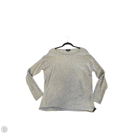 Top Long Sleeve By Clothes Mentor In Grey, Size: L