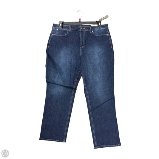 Jeans Straight By Christopher And Banks In Blue Denim, Size: 16