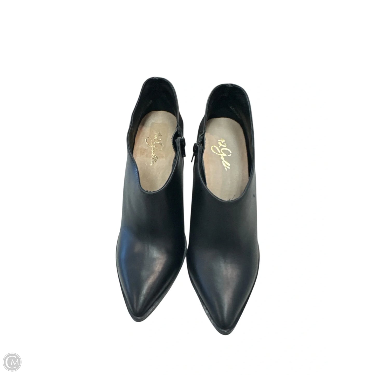 Boots Ankle Heels By Clothes Mentor In Black, Size: 9