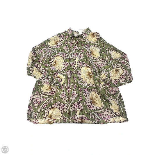 Top Long Sleeve By Clothes Mentor In Floral Print, Size: L