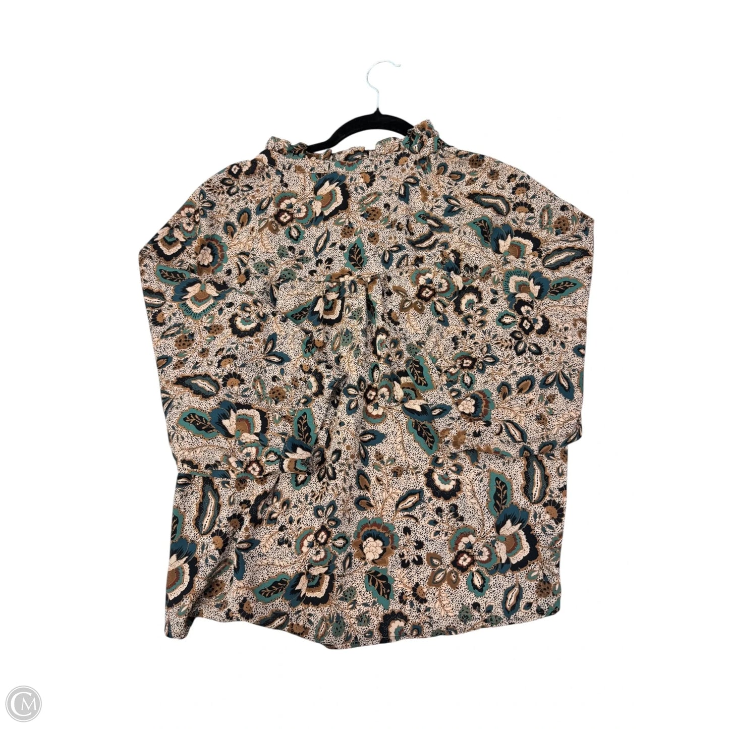 Top Long Sleeve By Evereve In Multi-colored, Size: M
