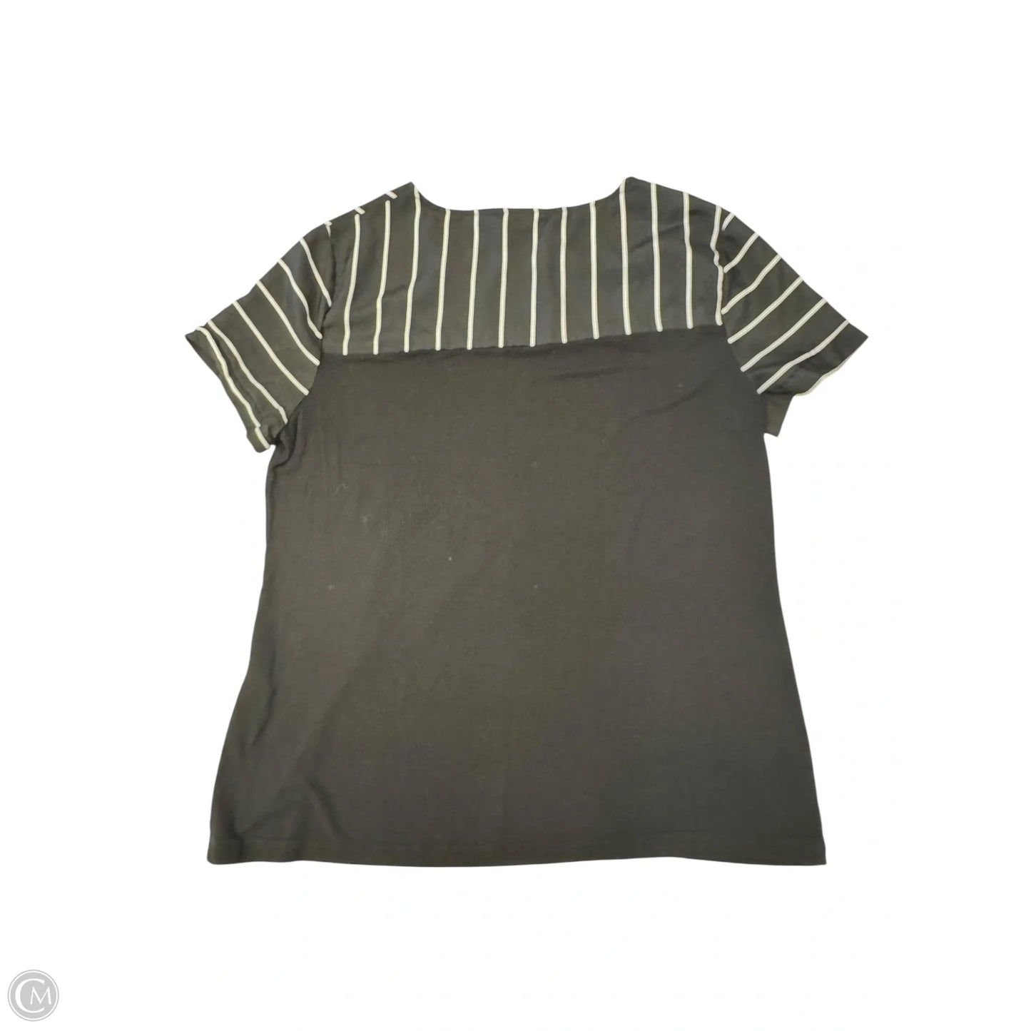 Top Short Sleeve By Chicos In Black, Size: M
