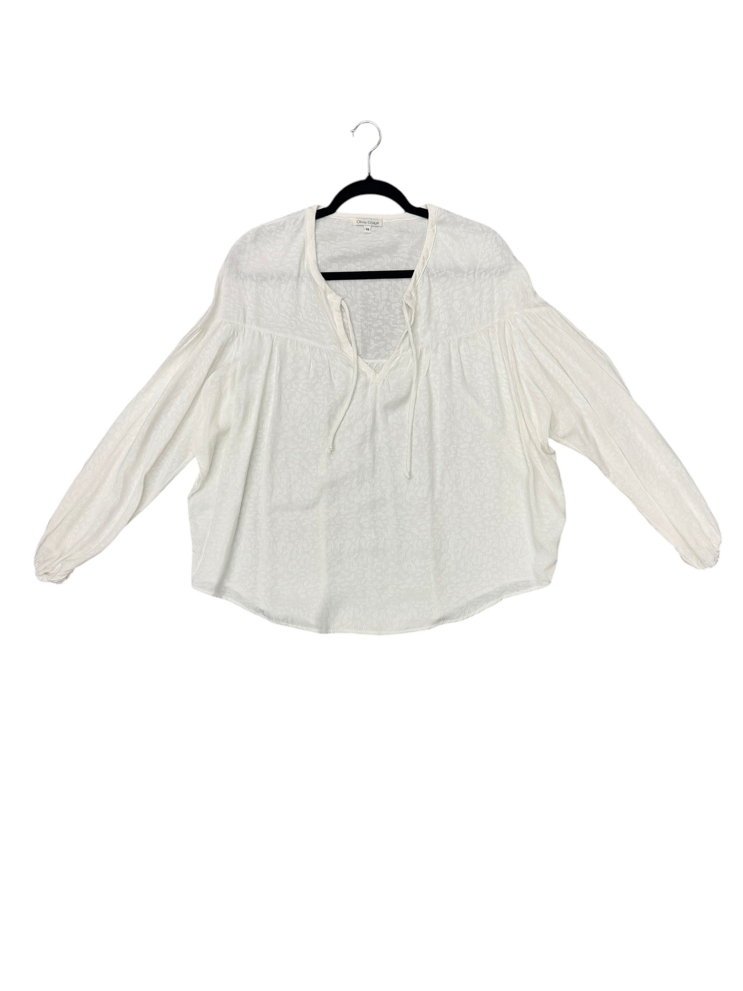 Top Long Sleeve By Cmc In White, Size: Xs