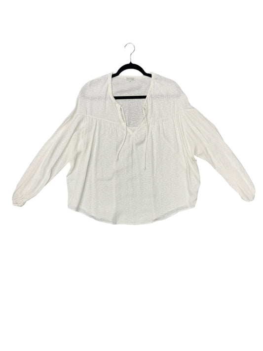 Top Long Sleeve By Cmc In White, Size: Xs