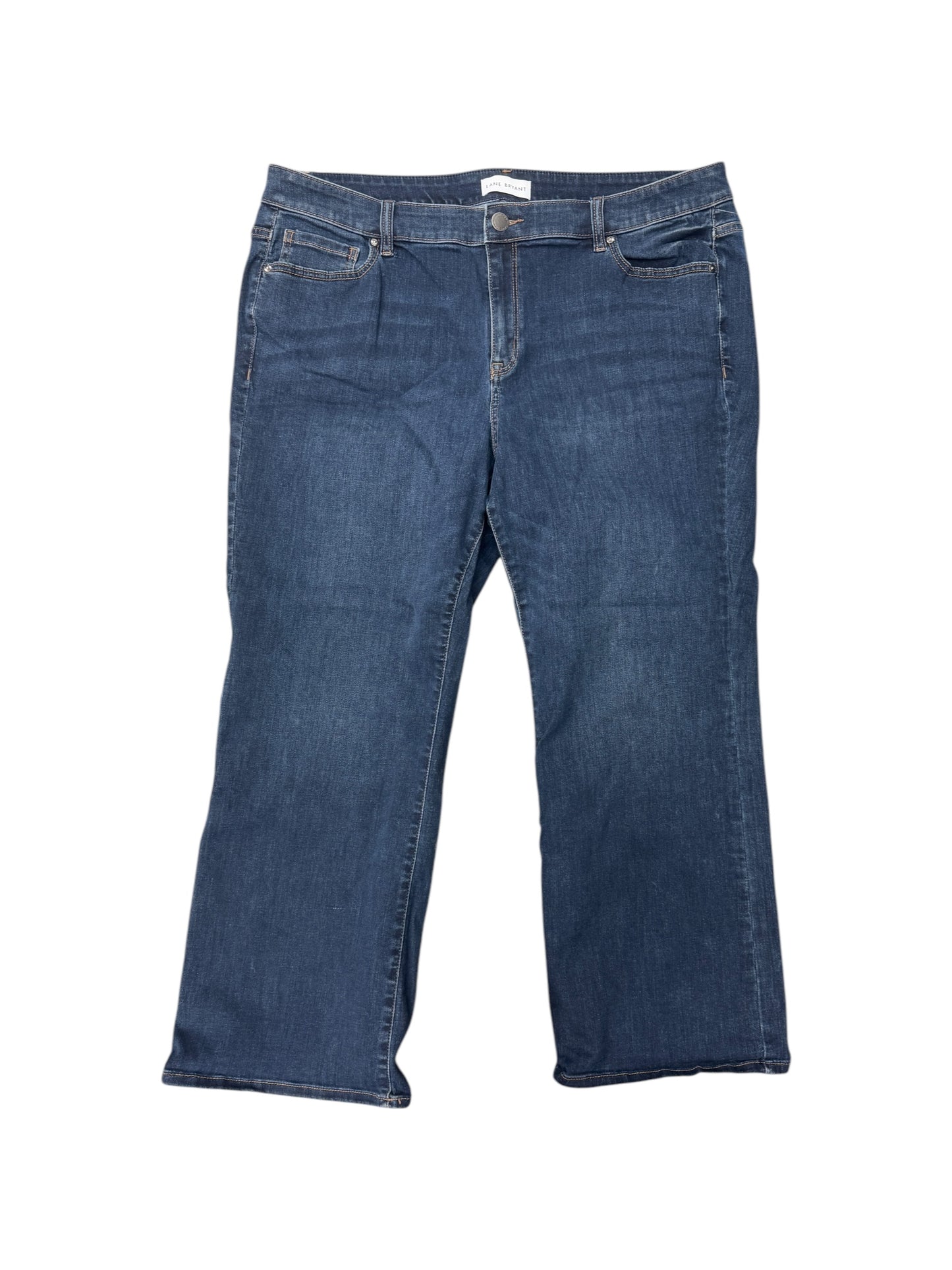 Jeans Wide Leg By Lane Bryant In Blue Denim, Size: 22
