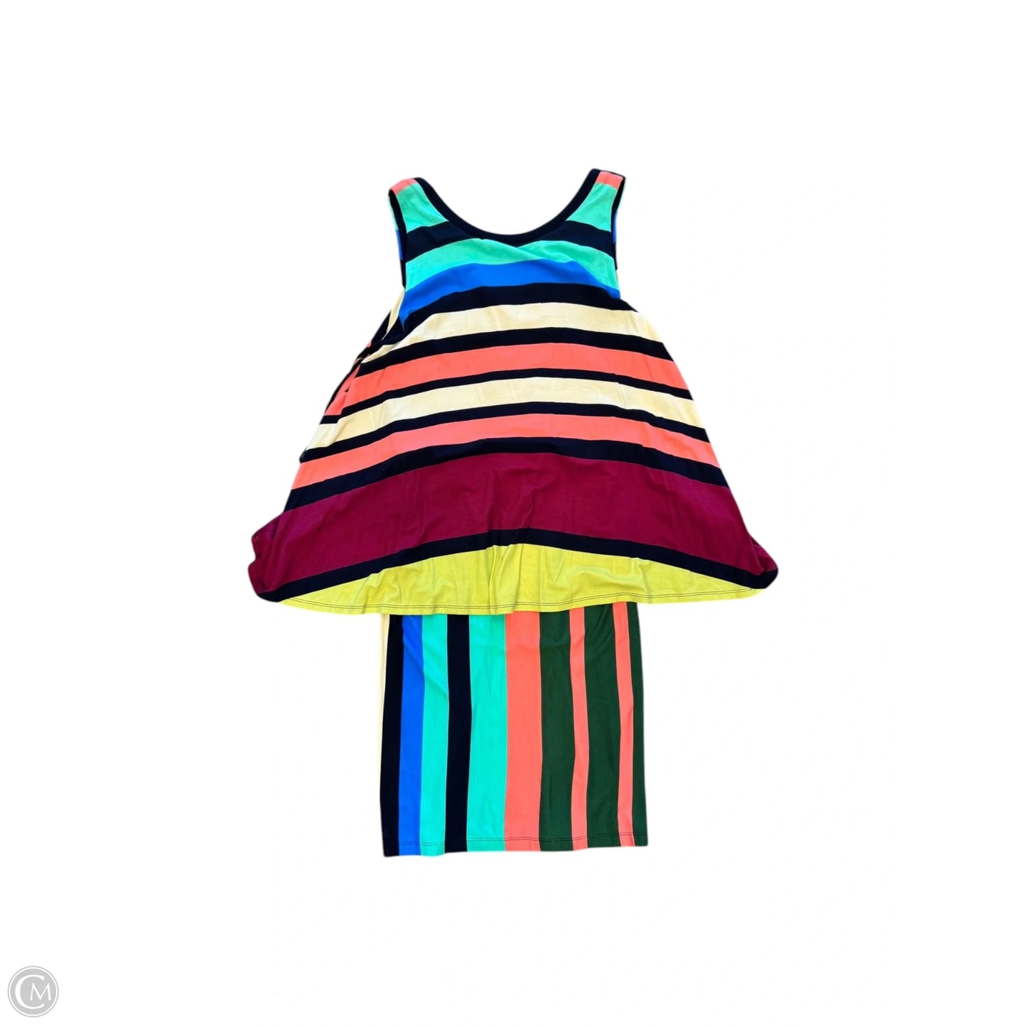 Dress Casual Midi By Maeve In Striped Pattern, Size: 6