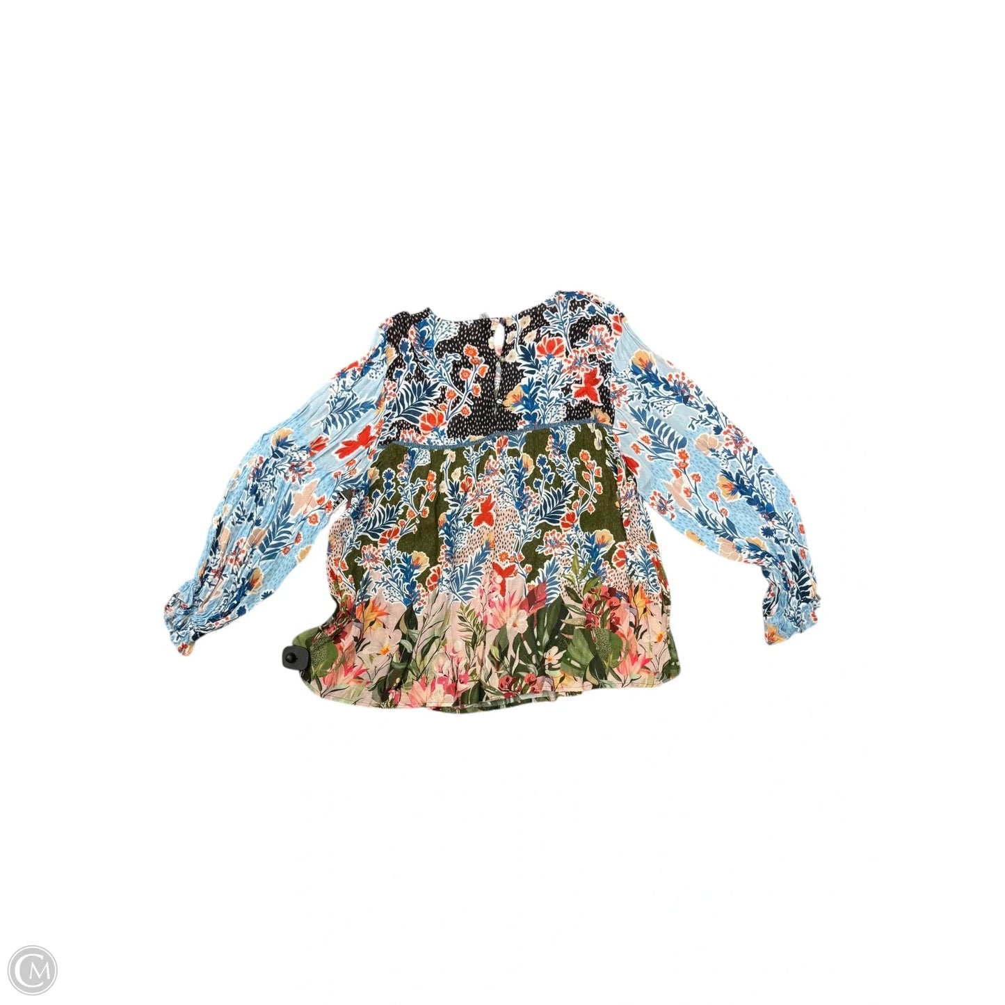 Top Long Sleeve By Bl-nk In Floral Print, Size: 2x