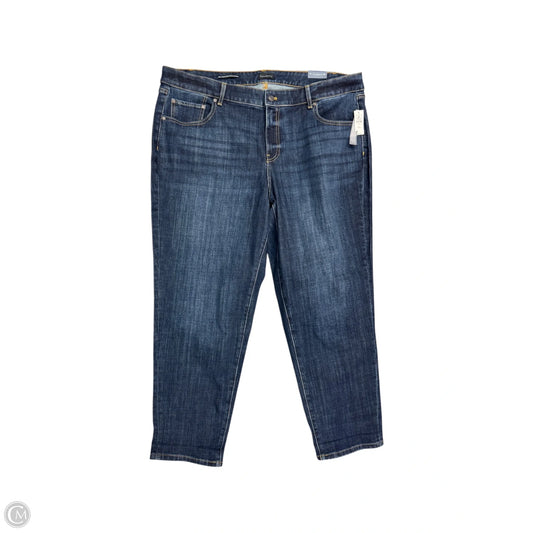 Jeans Skinny By Talbots In Blue Denim, Size: 18