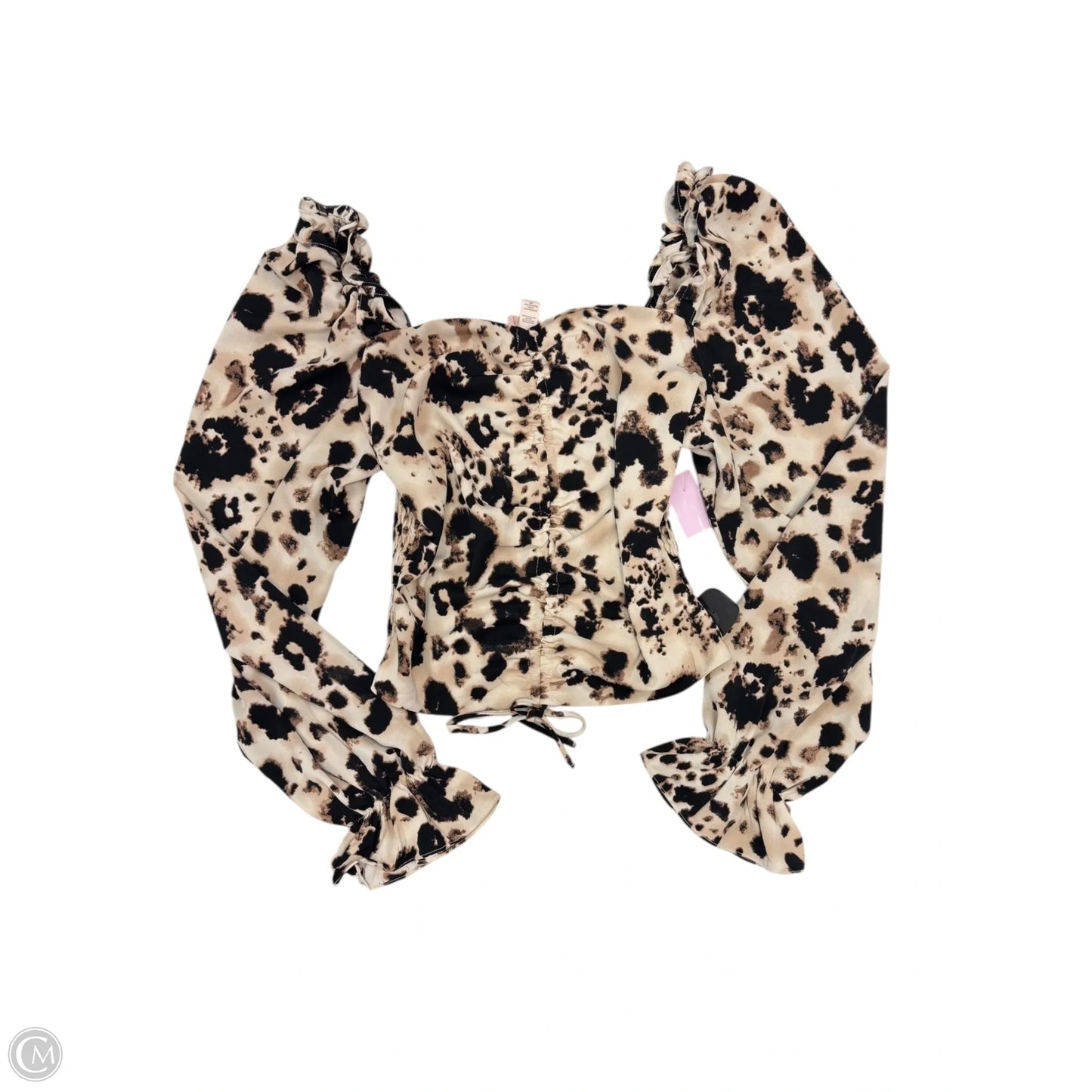 Top Long Sleeve By Cmc In Leopard Print, Size: M