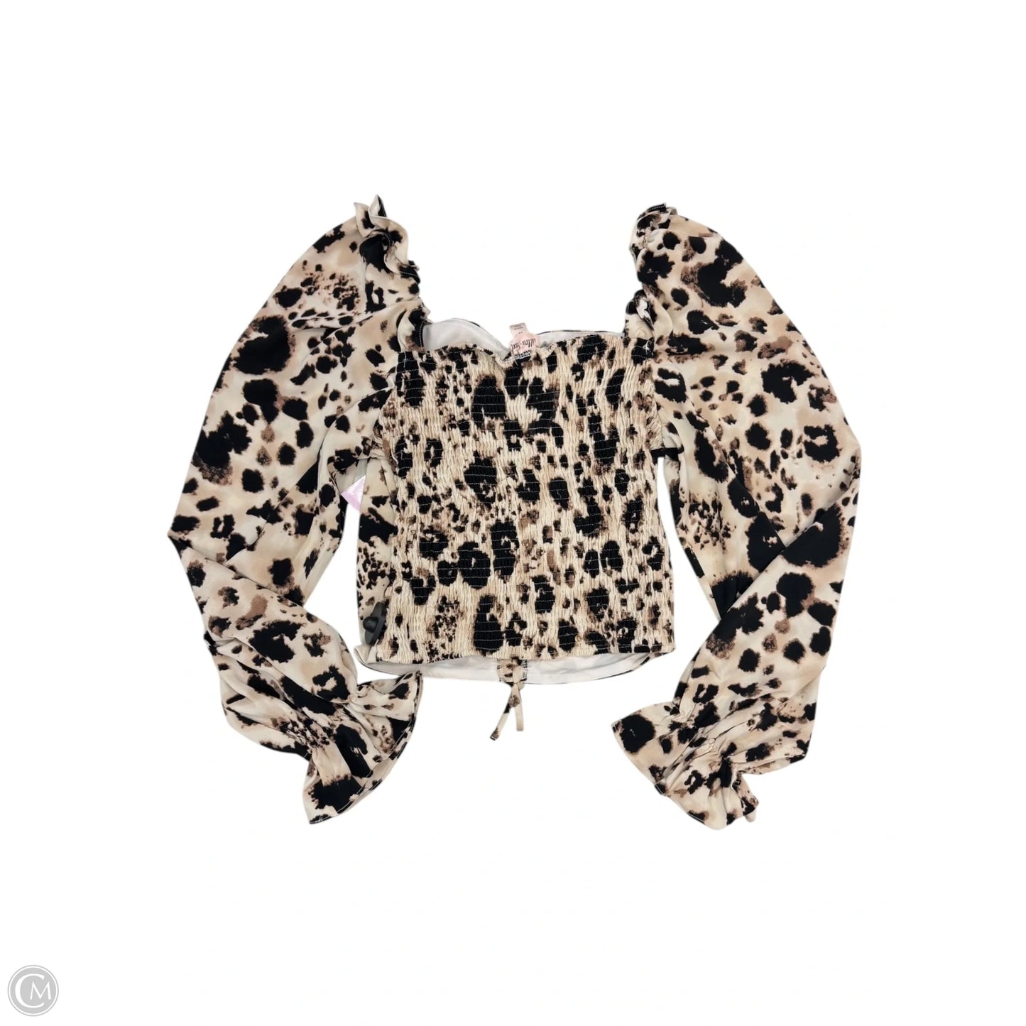 Top Long Sleeve By Cmc In Leopard Print, Size: M