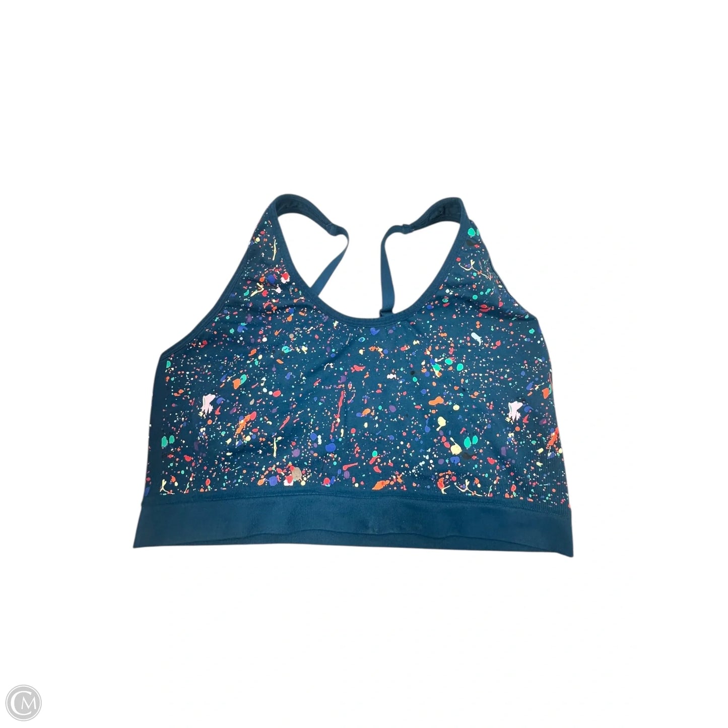 Athletic Bra By Cacique In Tie Dye Print, Size: 2x
