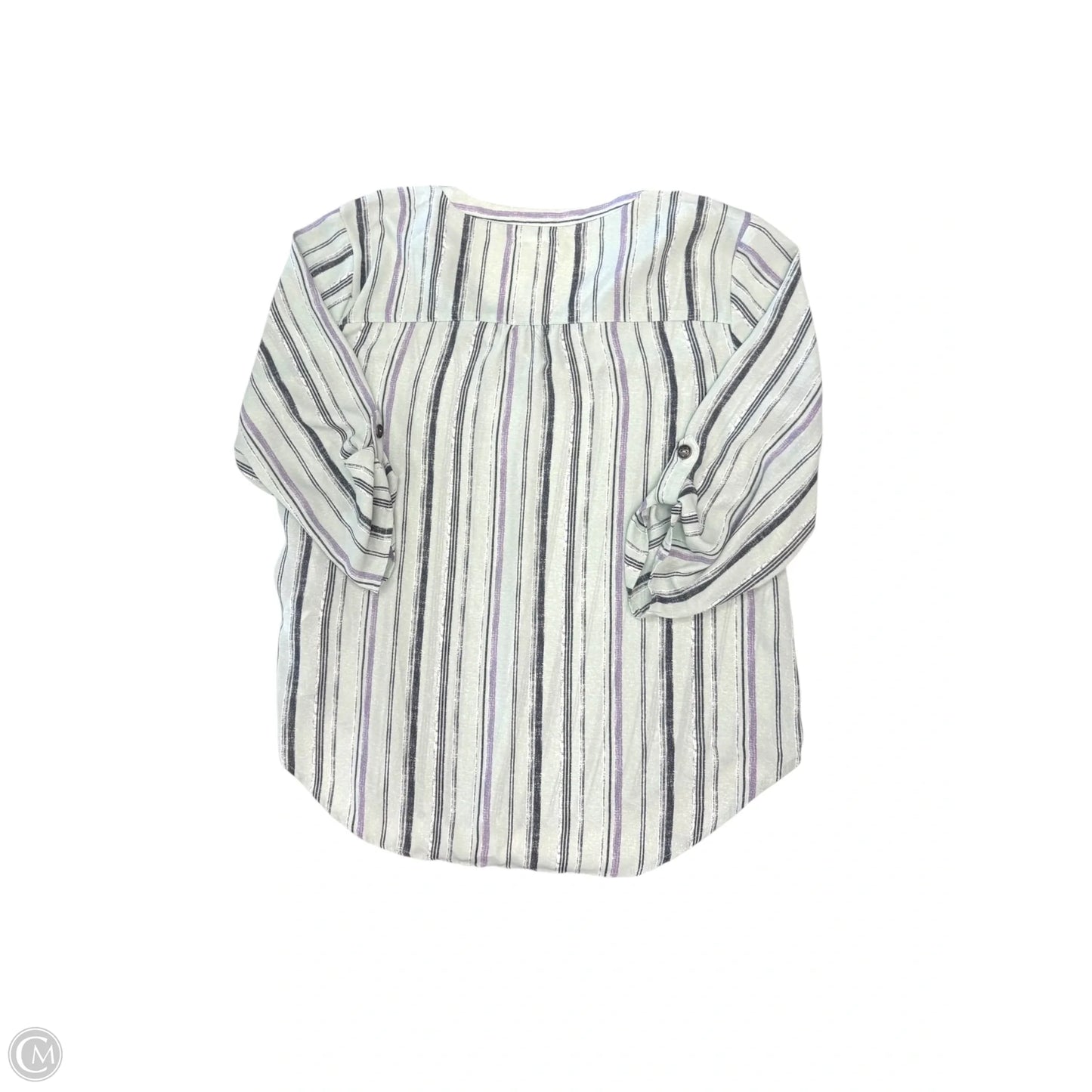 Top 3/4 Sleeve By Maurices In Striped Pattern, Size: L