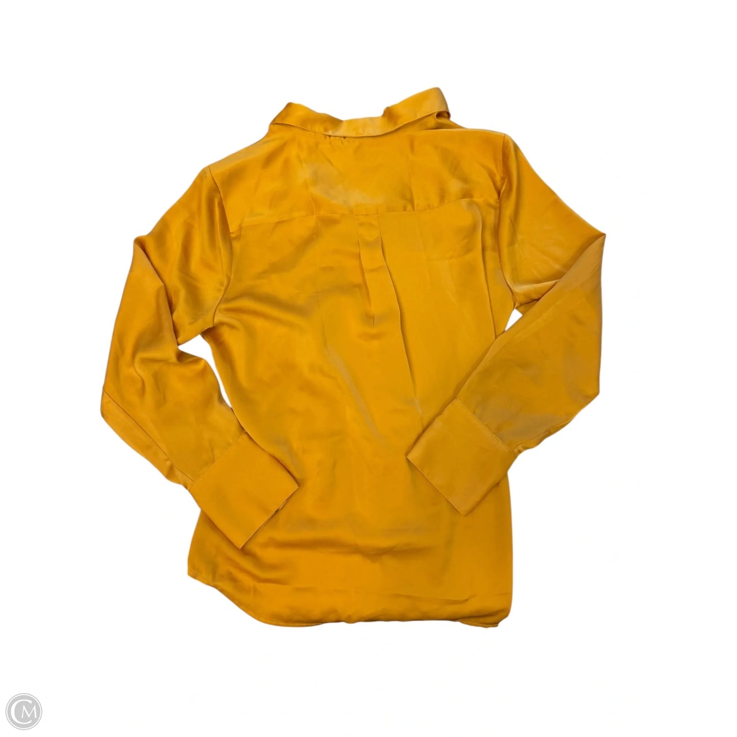 Blouse Long Sleeve By Banana Republic In Yellow, Size: L