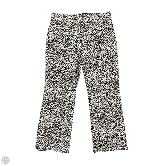 Pants Cropped By J. Crew In Leopard Print, Size: 8