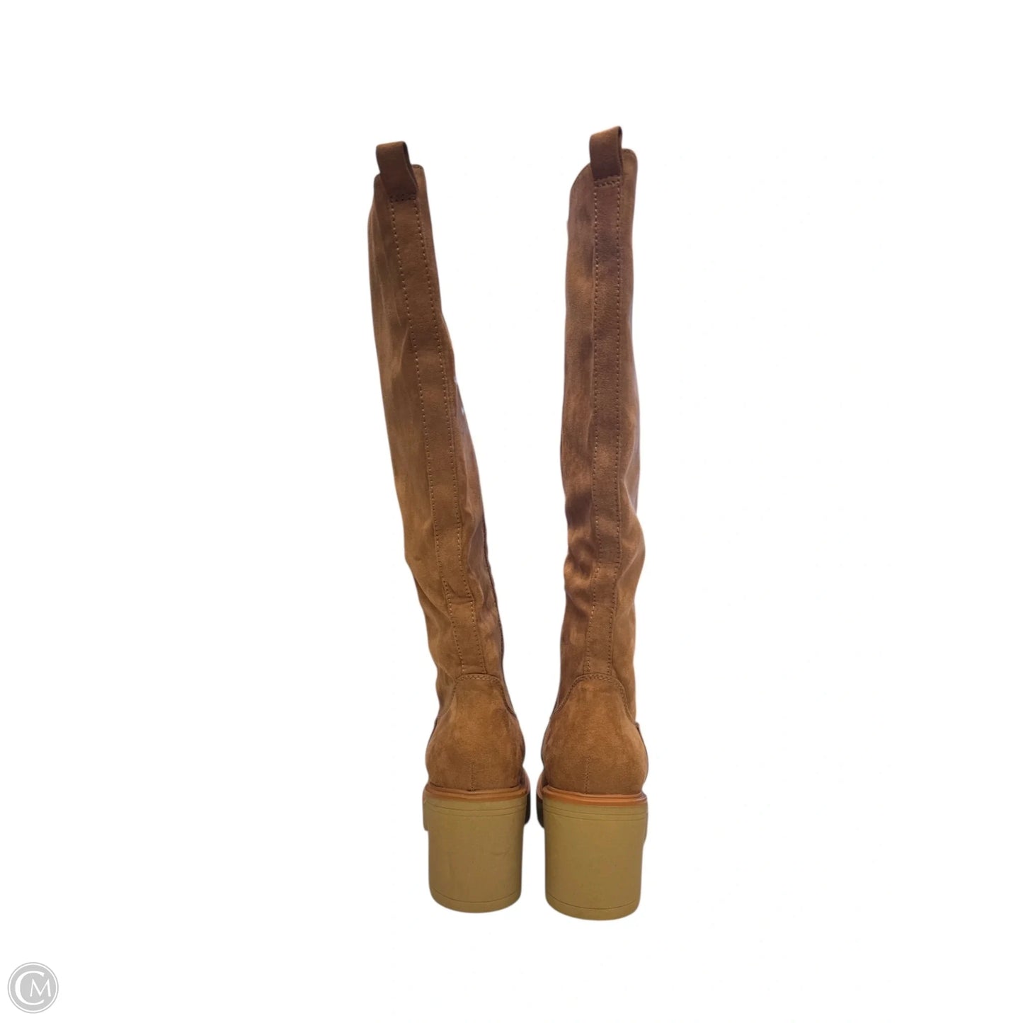 Boots Knee Heels By Universal Thread In Tan, Size: 7.5