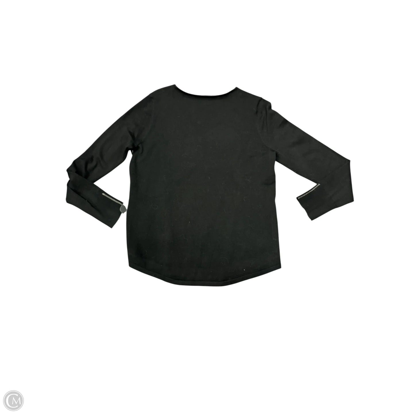 Top Long Sleeve By Chicos In Black, Size: S
