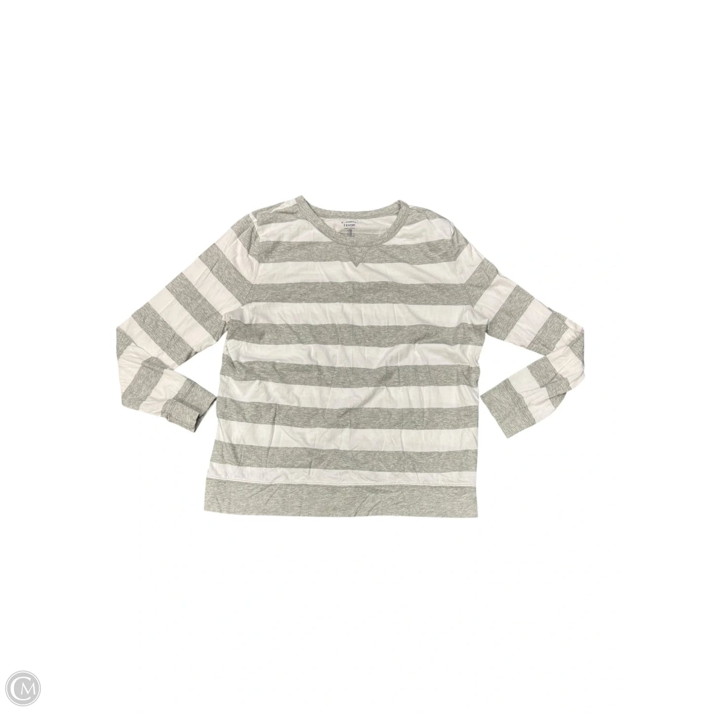 Top Long Sleeve By Gap In Striped Pattern, Size: 1x