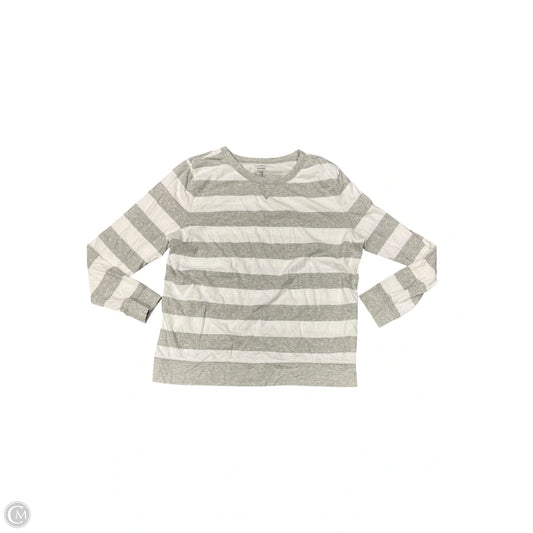 Top Long Sleeve By Gap In Striped Pattern, Size: 1x
