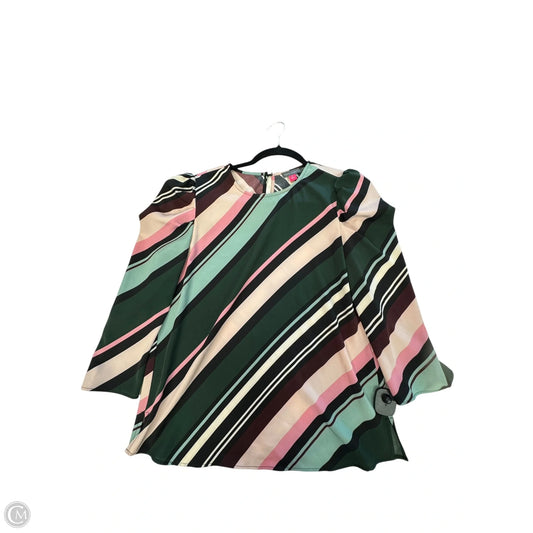 Top Long Sleeve By Vince Camuto In Striped Pattern, Size: S