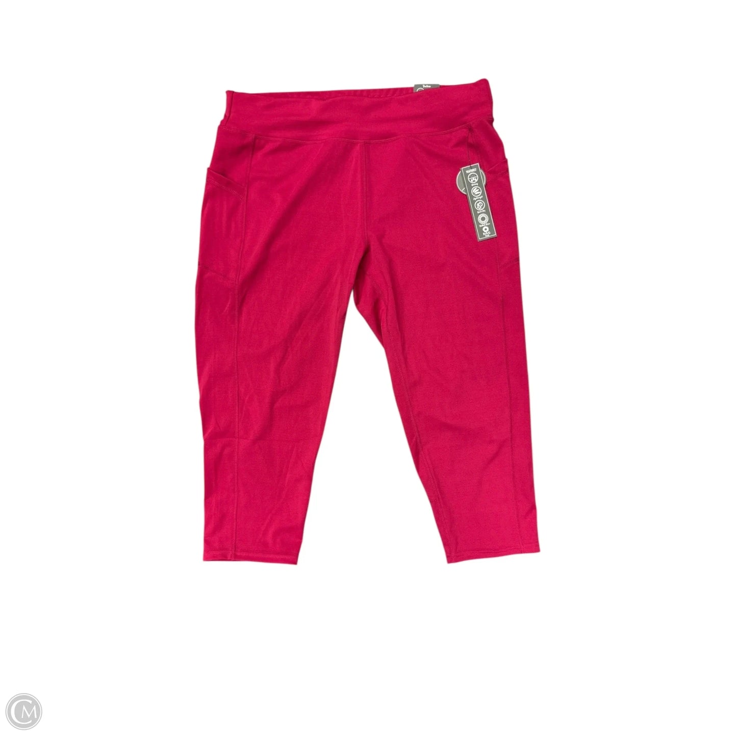 Athletic Leggings By Rag In Red, Size: 2x