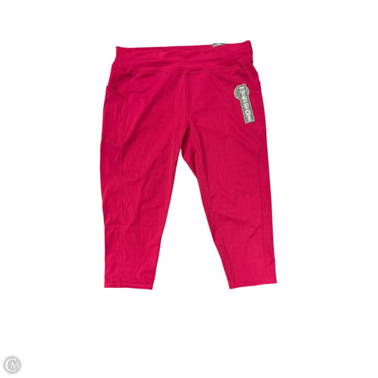 Athletic Leggings By Rag In Red, Size: 2x