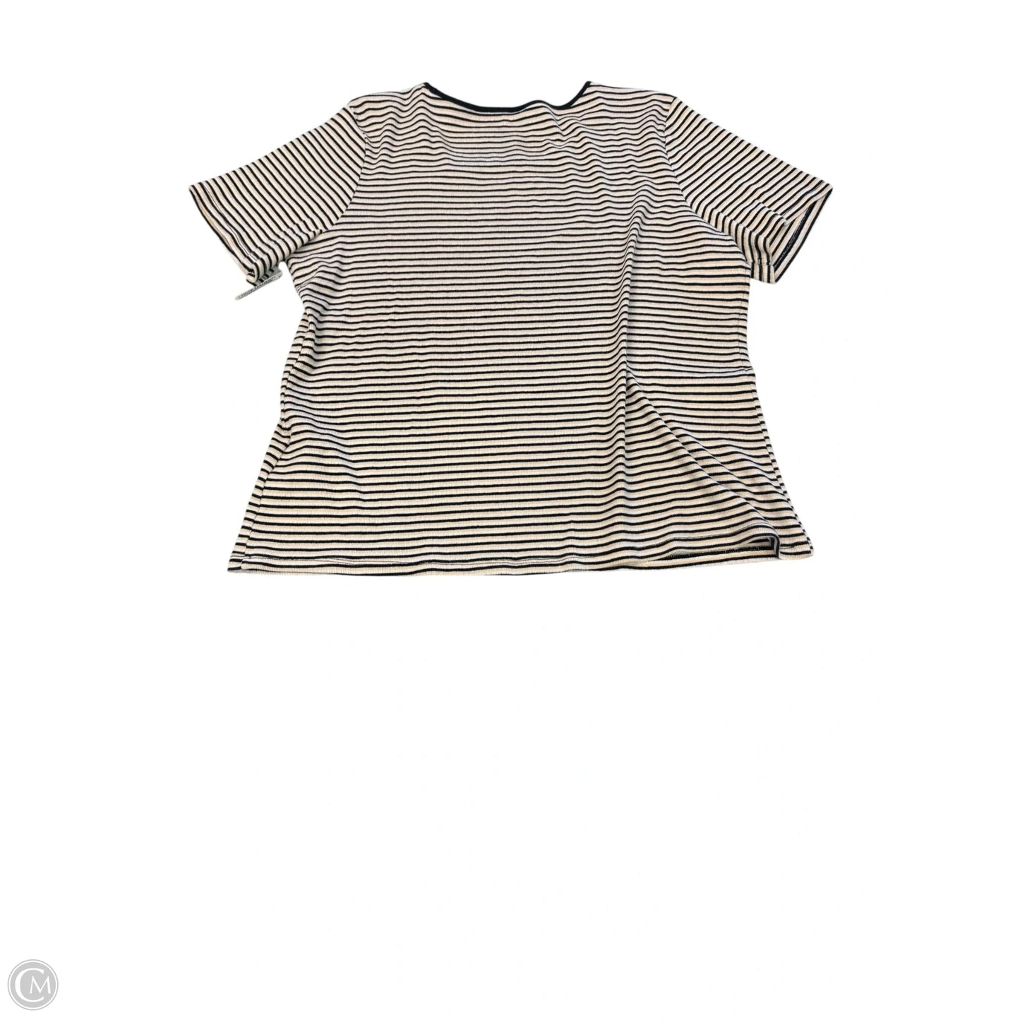 Top Short Sleeve By Levis In Striped Pattern, Size: 3x