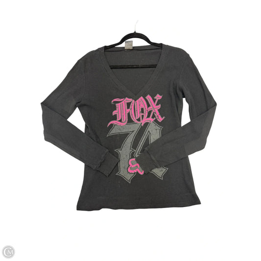 Top Long Sleeve By Fox In Black, Size: Xl