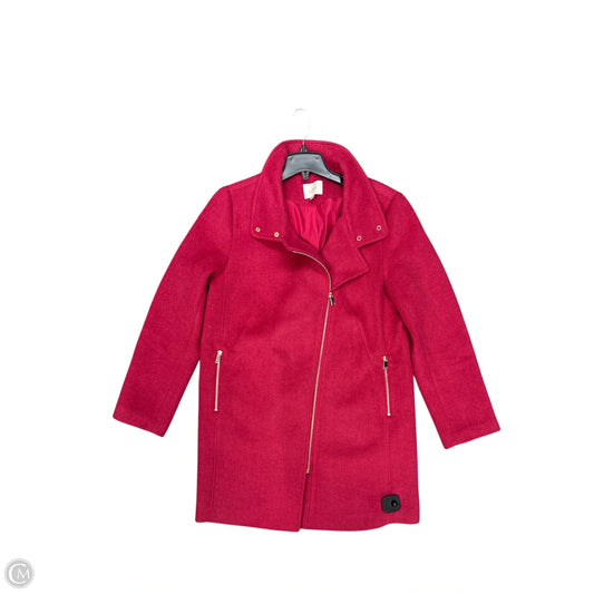 Coat Wool By Loft In Pink, Size: L