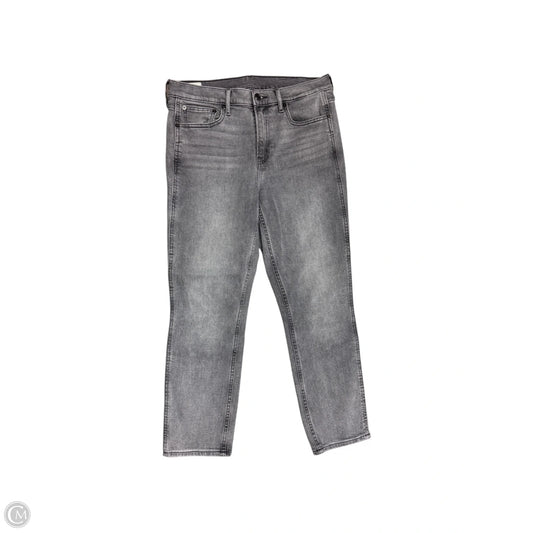 Pants Cropped By Gap In Grey Denim, Size: 10
