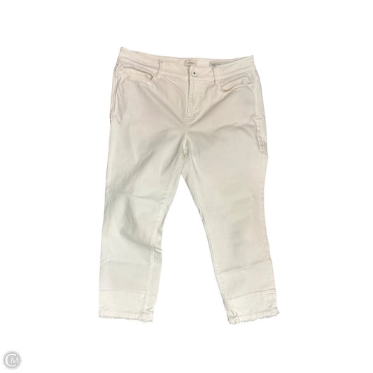 Pants Cropped By J. Jill In White, Size: 10p